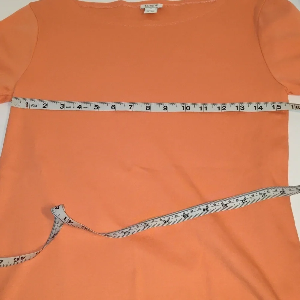 J. Crew Women's Coral Orange Short Sleeve Tee Size Medium